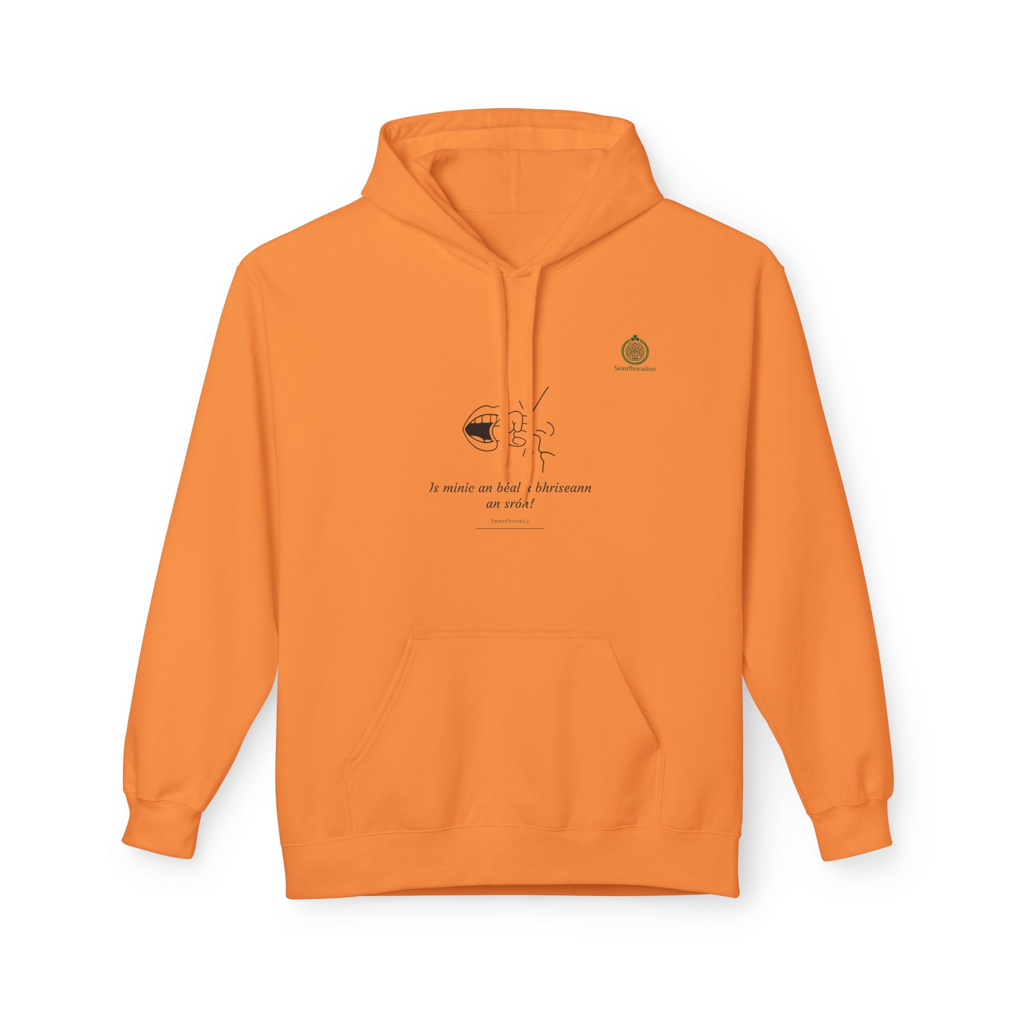 Is Minic An Béal Fleece Lined Hoodie Irish Mammy Collection Funny Irish Humor Hoodie