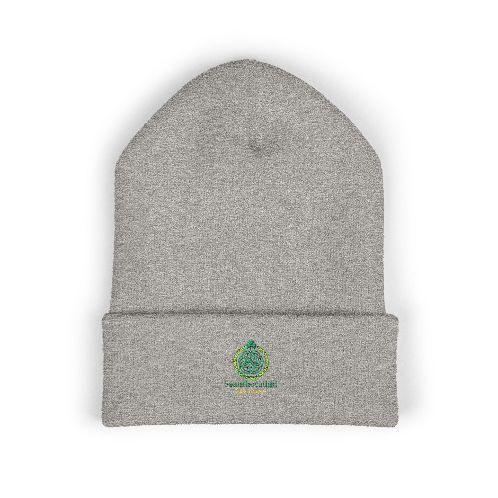 Logo Embroidered Classic Cuffed Beanie - Cozy Knit Hat, Winter Accessory, Gift for Him/Her, Stylish Headwear, Holiday Essential