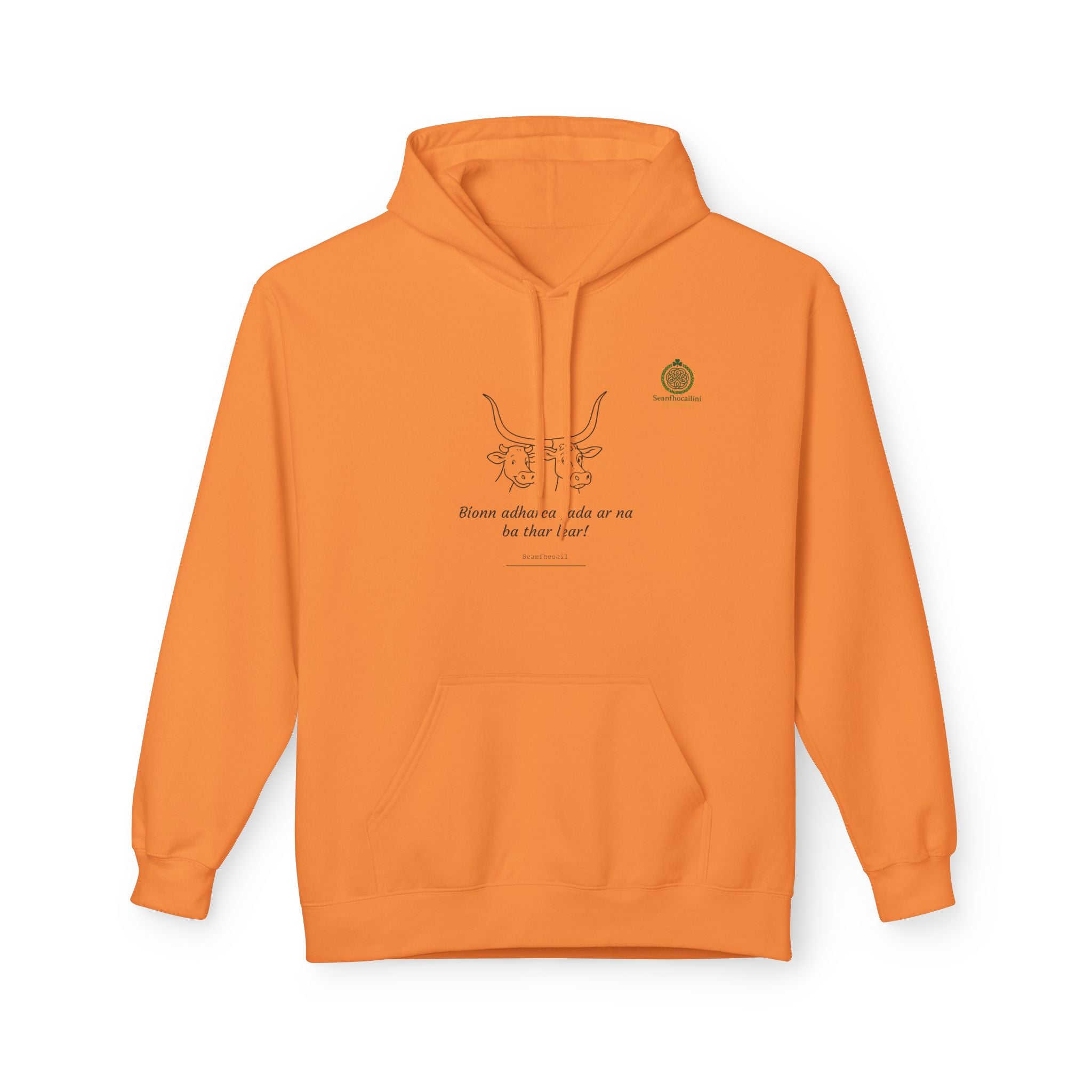 Bionn Adharca Fada Fleece Lined Hoodie Irish Mammy Collection Funny Irish Humor Hoodie