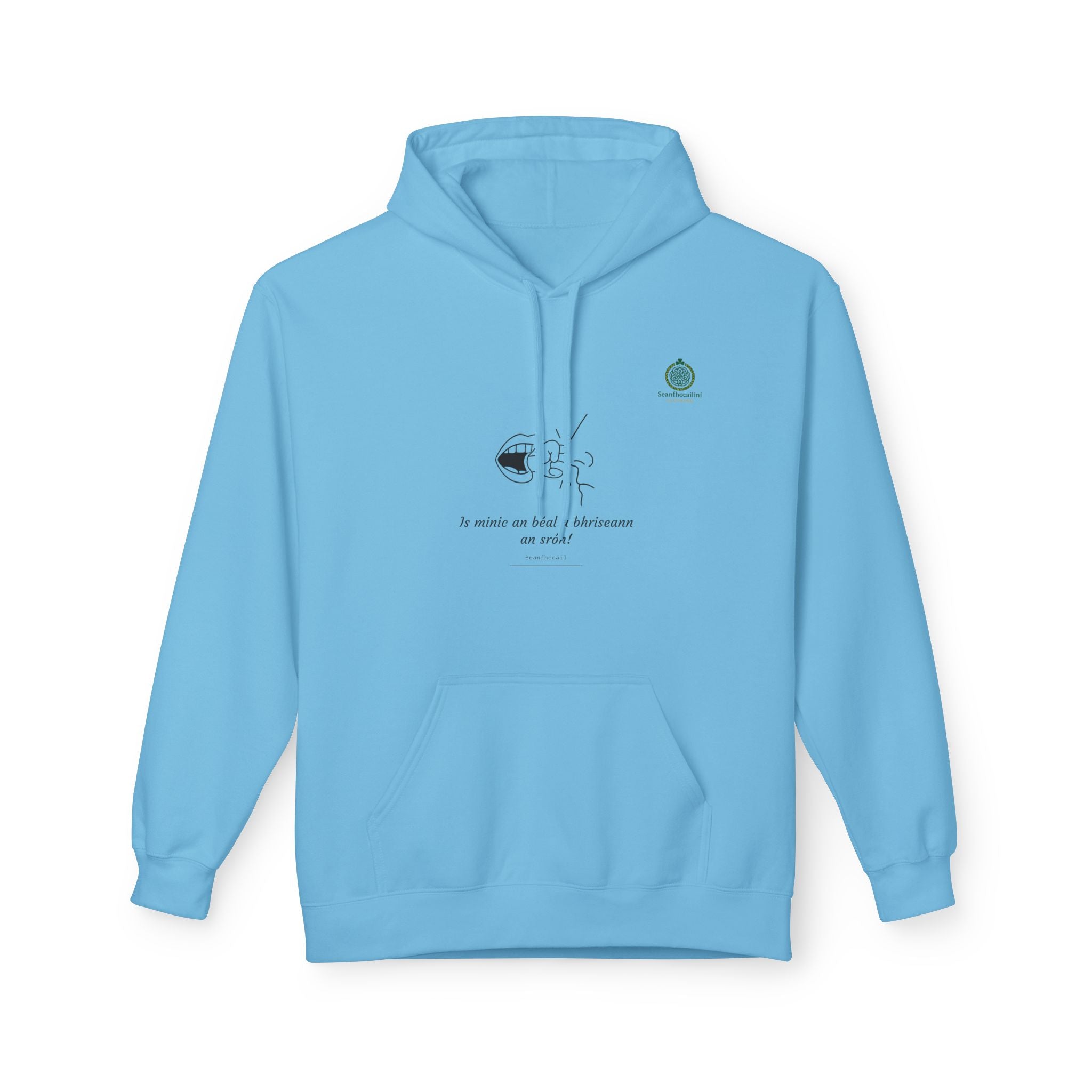 Is Minic An Béal Fleece Lined Hoodie Irish Mammy Collection Funny Irish Humor Hoodie