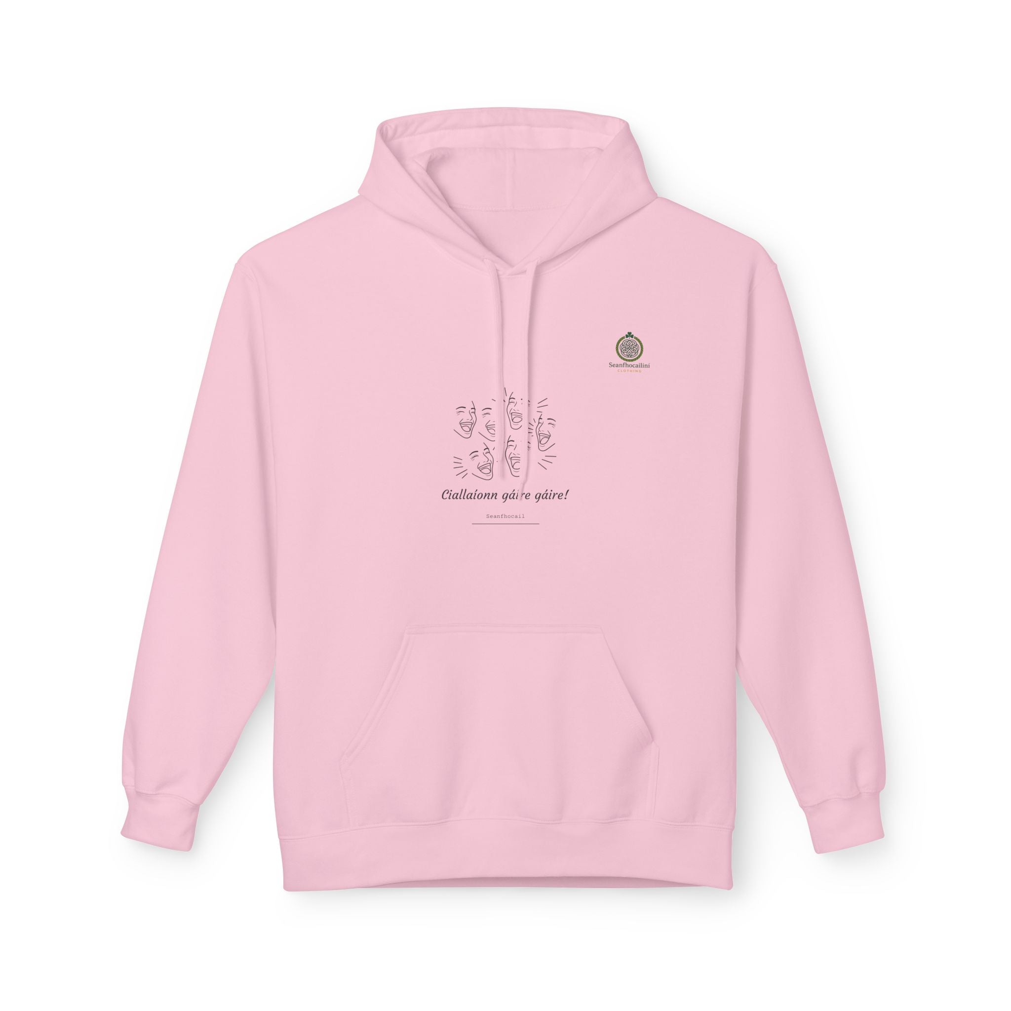 Ciallaíon Gáire Gáire Fleece Lined Hoodie Irish Mammy Collection Funny Irish Humor Hoodie