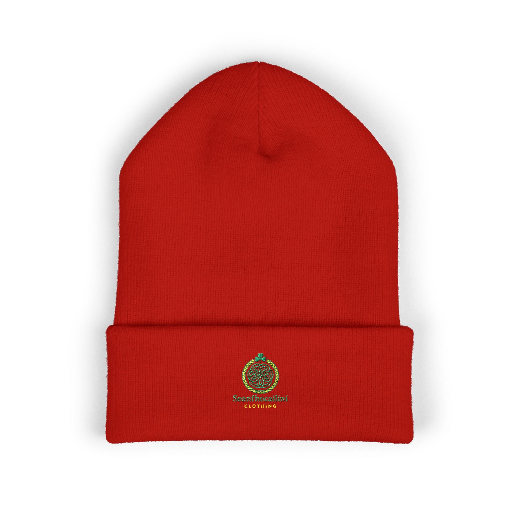 Logo Embroidered Classic Cuffed Beanie - Cozy Knit Hat, Winter Accessory, Gift for Him/Her, Stylish Headwear, Holiday Essential