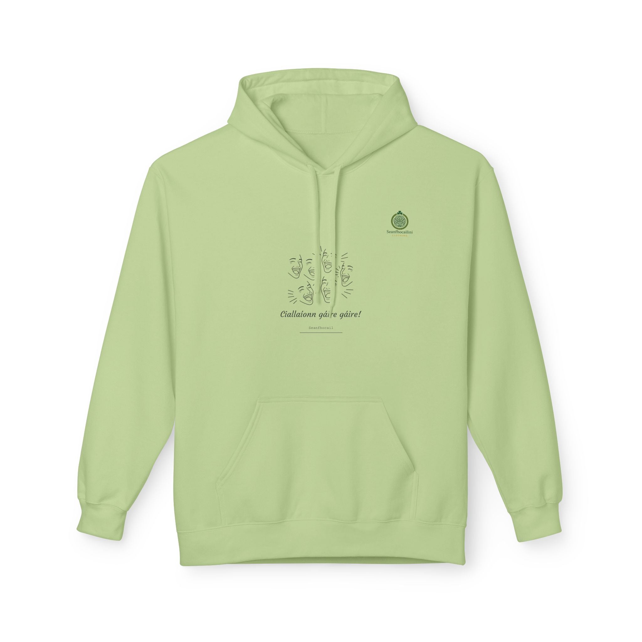 Ciallaíon Gáire Gáire Fleece Lined Hoodie Irish Mammy Collection Funny Irish Humor Hoodie