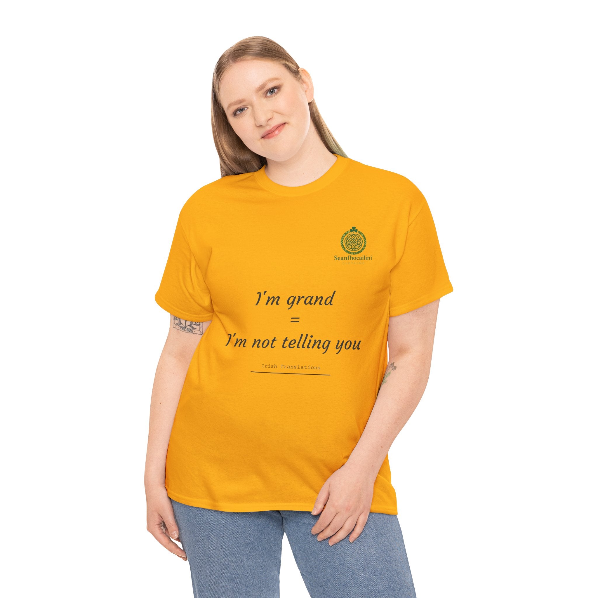 I’m Grand Heavy Cotton T-Shirt Irish Translations Collection