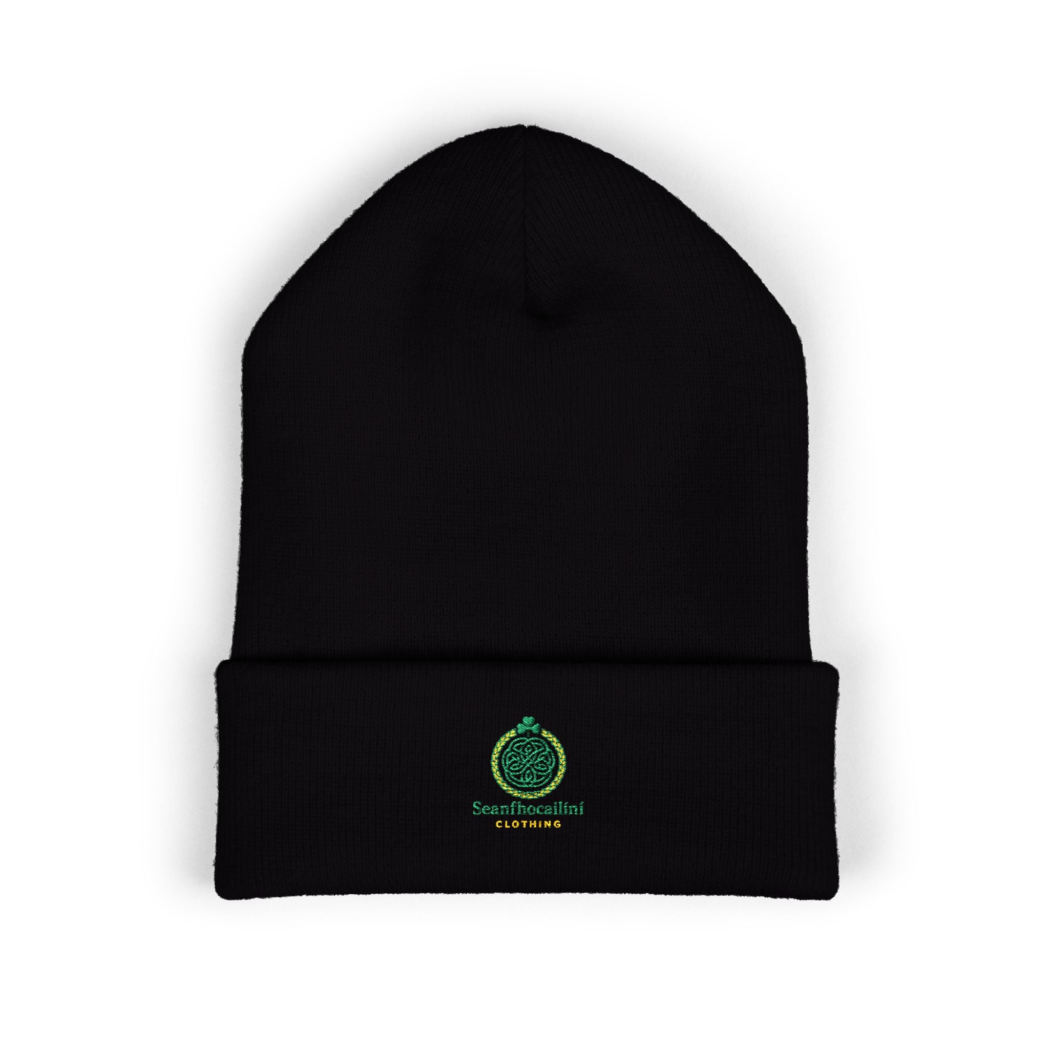 Logo Embroidered Classic Cuffed Beanie - Cozy Knit Hat, Winter Accessory, Gift for Him/Her, Stylish Headwear, Holiday Essential