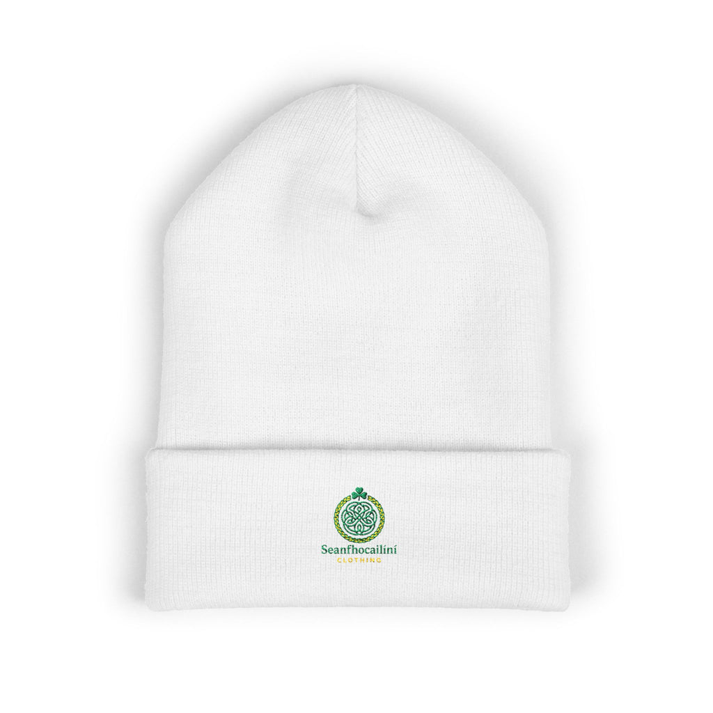 Logo Embroidered Classic Cuffed Beanie - Cozy Knit Hat, Winter Accessory, Gift for Him/Her, Stylish Headwear, Holiday Essential