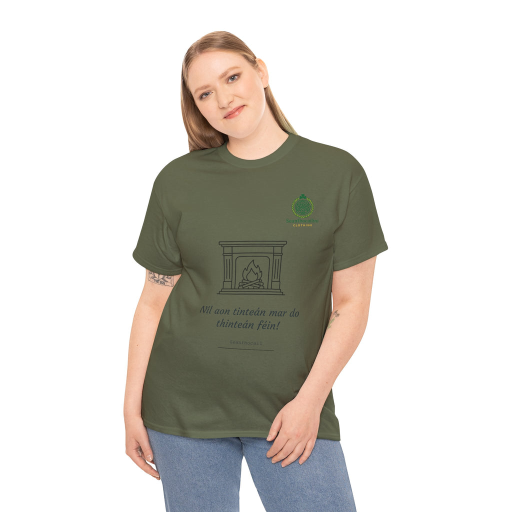 Níl Aon Tinteán Heavy Cotton T-Shirt Irish Mammies Collection