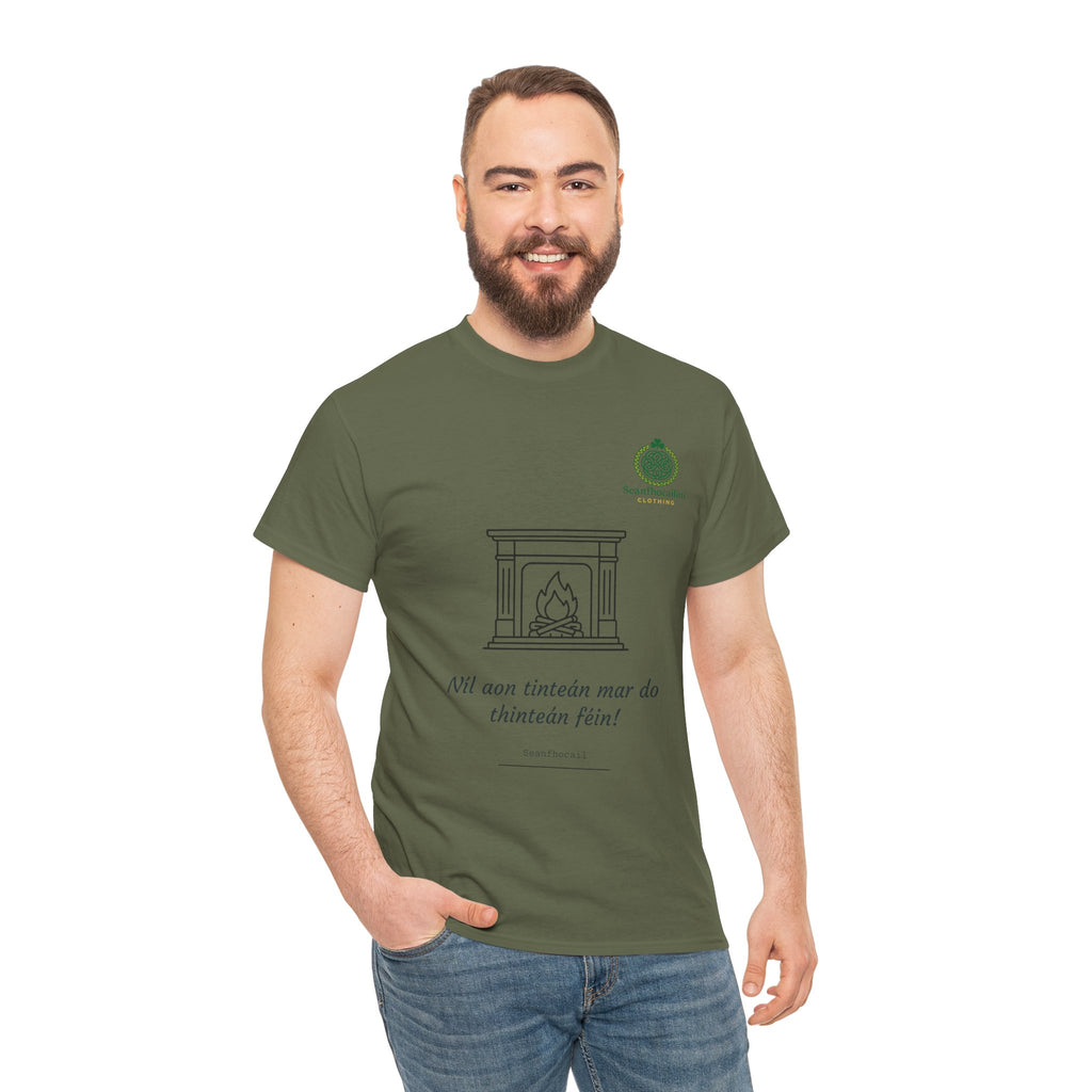 Níl Aon Tinteán Heavy Cotton T-Shirt Irish Mammies Collection