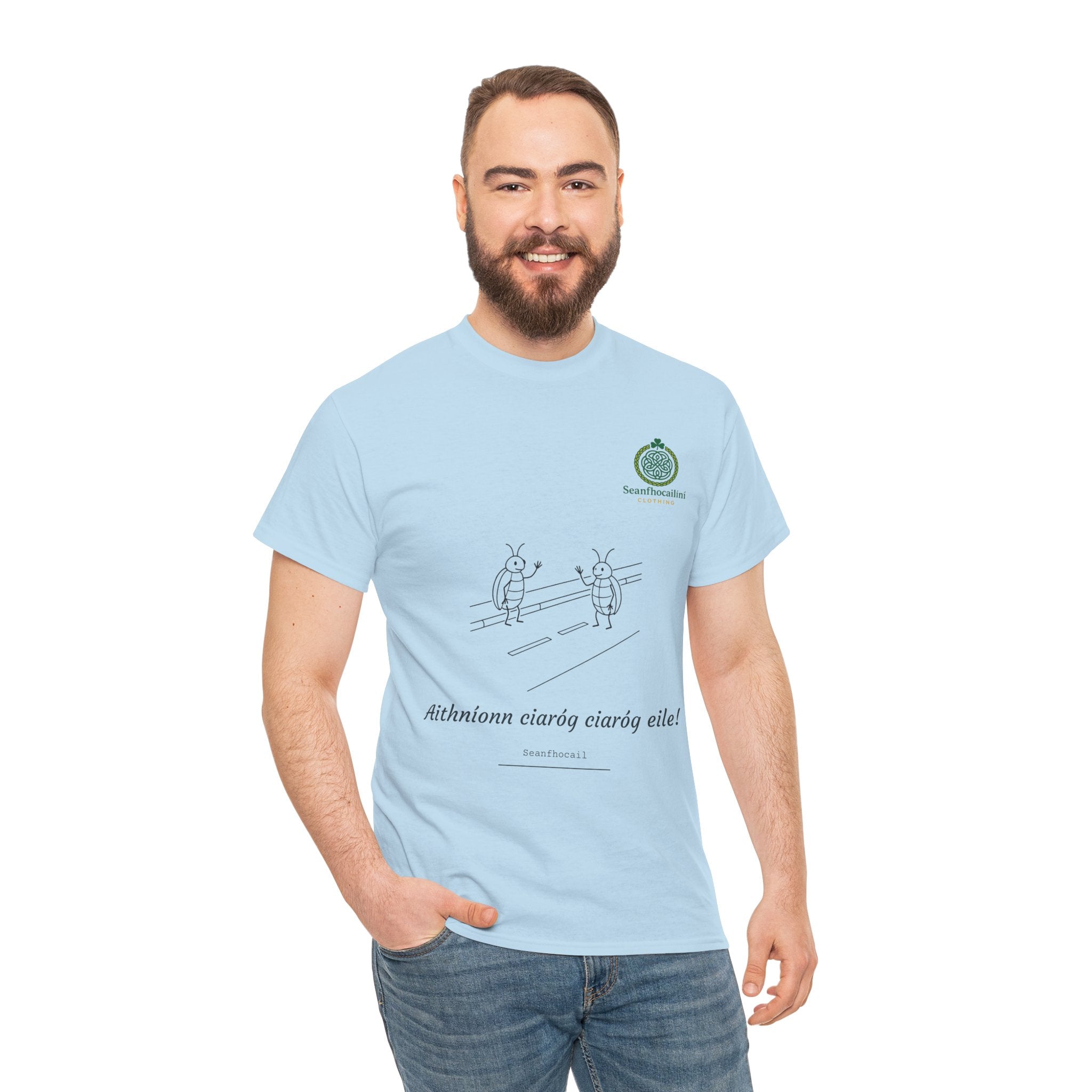 Aithníonn Ciaróg Ciaróg Eile Heavy Cotton T-Shirt Irish Mammies Collection