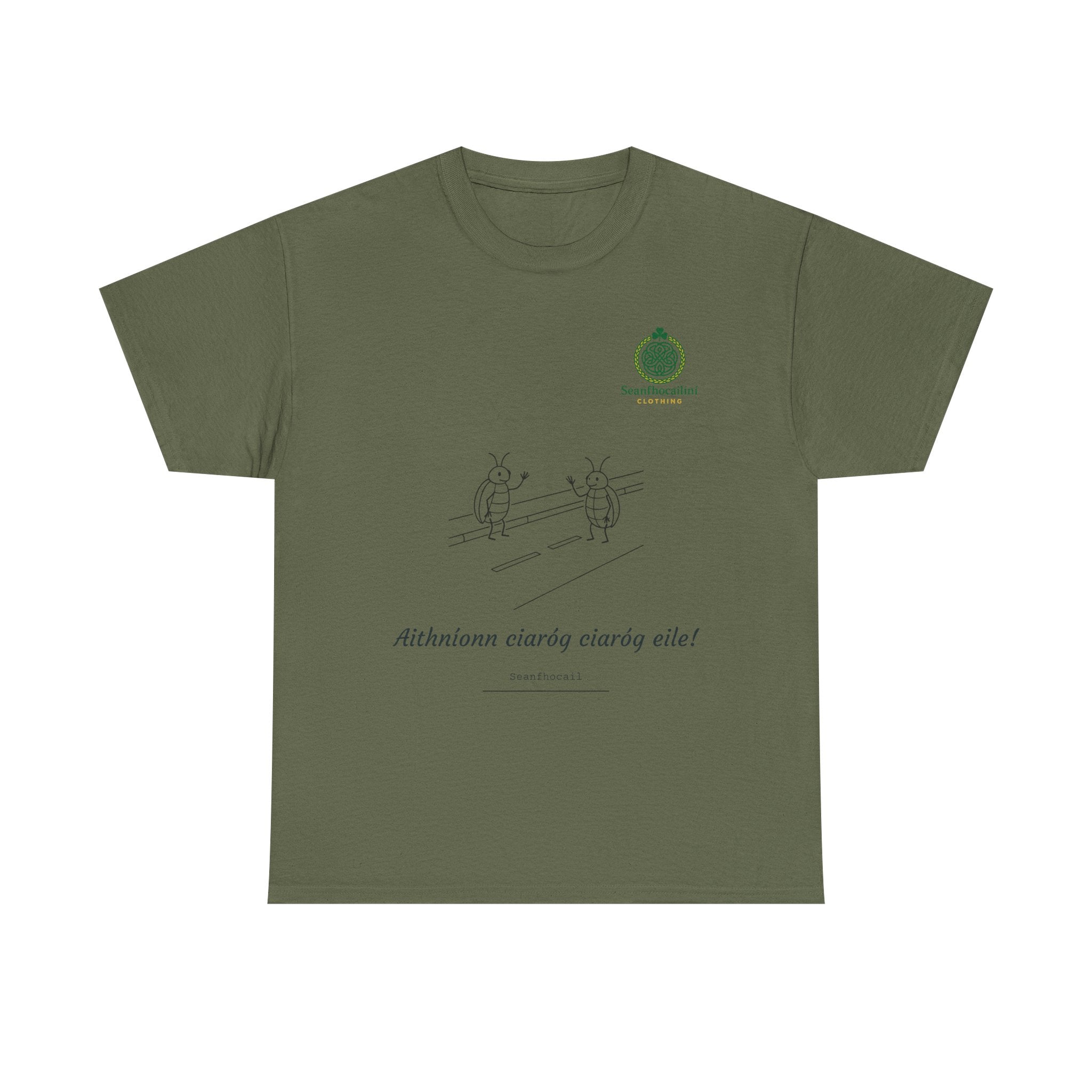 Aithníonn Ciaróg Ciaróg Eile Heavy Cotton T-Shirt Irish Mammies Collection